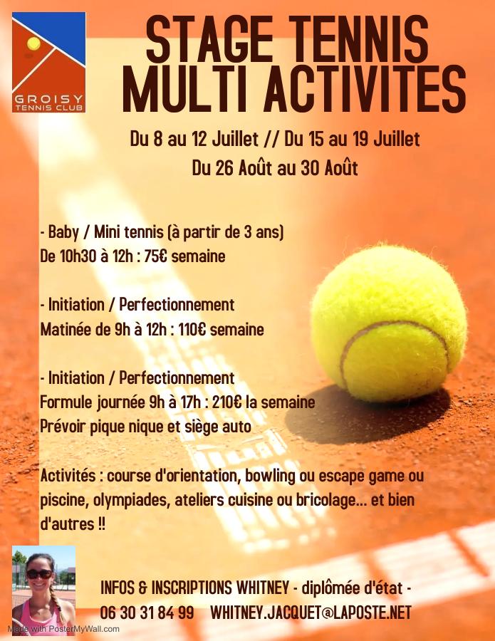 Copie de tennis classes coaching camp flyer poster fait avec postermywall 7